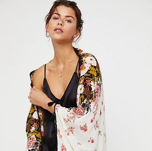 Bali wrapped in Blooms shawl kimono Free People